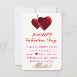 Cartão De Agradecimento Minimalist Valentine’s Day Love Card 