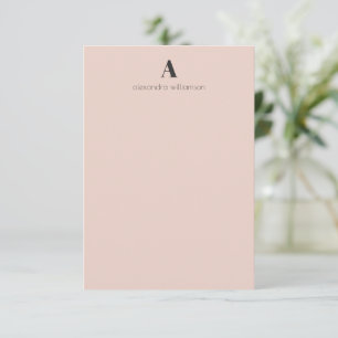 Cartão De Agradecimento Minimalista Moderno Preto e Rosa Personalizado