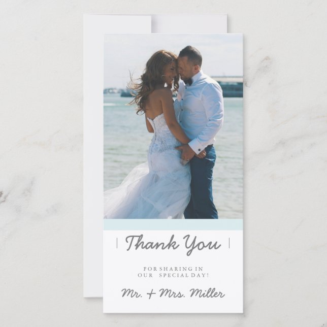 Cartão De Agradecimento Minimalista Obrigado | EDDINHAS (Frente)