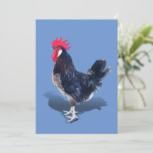 Cartão De Agradecimento Minorca Rooster