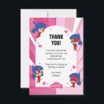 Cartão De Agradecimento Miraculoso Ladybug Chibi Birthday<br><div class="desc">Expresse sua gratidão de uma forma verdadeiramente milagrosa com este famoso e personalizável Miraculoso Dia de Aniversário de Senhorita Obrigado Cartão de Presente! Apresentando uma adorável arte chibi de Ladybug, esta carta traz seu super-herói favorito à vida em um estilo divertido e brincalhão. Perfeito por agradecer aos seus convidados por...</div>
