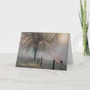 Cartão De Agradecimento Misty Morning Birthday