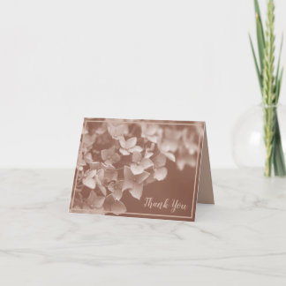Cartão De Agradecimento Mocha Mousse Floral