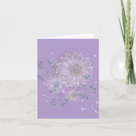 Cartão De Agradecimento Modern Blank Botanical Note Card Stationery