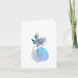 Cartão De Agradecimento Modern Blank Botanical Note Card Stationery
