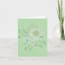 Cartão De Agradecimento Modern Blank Botanical Note Card Stationery