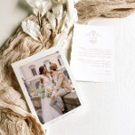 Cartão De Agradecimento Modern Boho Monograma | Foto Casamento Obrigado<br><div class="desc">Elegante e simples obrigado de casamento em uma bela letra rosa rosa. Essas placas projetadas profissionalmente são rapidamente personalizáveis. As cartas de agradecimento de casamento são a forma perfeita de expressar sua apreciação à família e aos amigos pela ajuda, apoio, amor, amizade e generosidade, não apenas no dia do seu...</div>