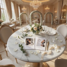 Cartão De Agradecimento Modern Retro Typography Faux Gold Photo Wedding