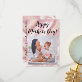 Cartão De Agradecimento Modern vibrant color mother photo art