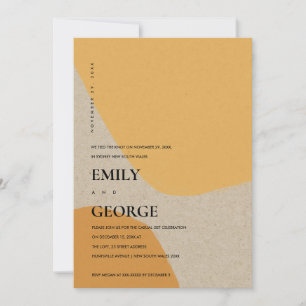 CARTÃO DE AGRADECIMENTO MODERNO ABSTRATO ORANGE RUST NÓS ARRASTÁMOS O CART