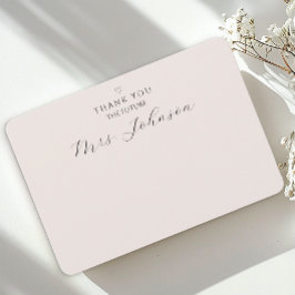 Cartão de agradecimento moderno e plano | A futura