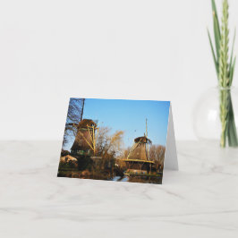 Cartão De Agradecimento Molens in Nederlands landschap.