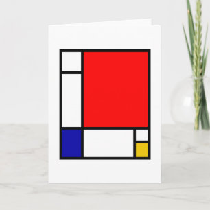 Cartão De Agradecimento Mondrian 1