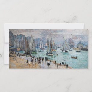 Cartão De Agradecimento Monet - Barcos de Pesca Deixando o Porto, Le Havre