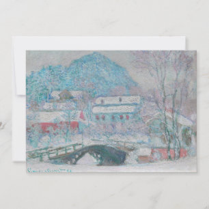 Cartão De Agradecimento Monet - Noruega, Sandviken Village na neve