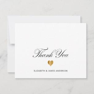 Cartão De Agradecimento Monograma de Casamento Personalizado com Letra Pre