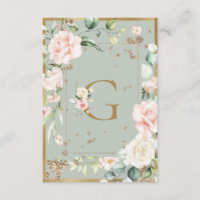 Monograma - Letra G - Blush Floral