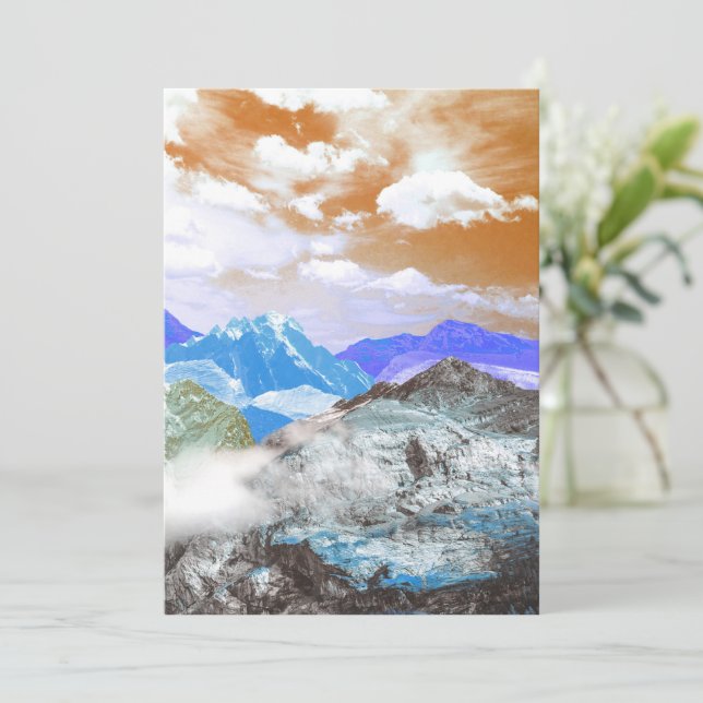 Cartão De Agradecimento Montagem fotográfica 2 (Em pé/Frente)