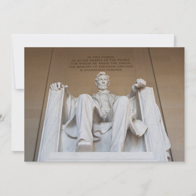 Cartão De Agradecimento Monuments | The Lincoln Memorial (Frente)