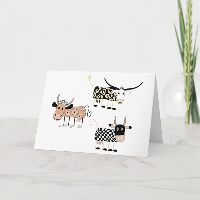 Cartão De Agradecimento Moo (Frente)
