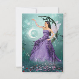 Cartão De Agradecimento Moon Fairy