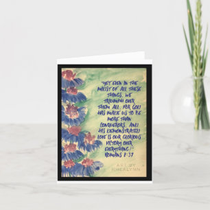 Cartão De Agradecimento More than Conqueror Note Card