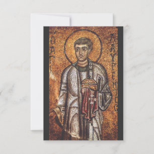 Cartão De Agradecimento Mosaico Histórico de Arte de São Lourenço