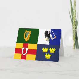 Cartão De Agradecimento Mostre as cores - Braços da Irlanda