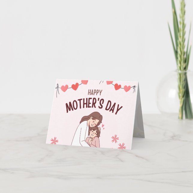 Cartão De Agradecimento Mother’s Day Card (Frente)