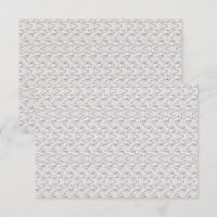 Motif floral refinado em branco e cinza, presenti