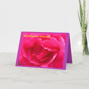 Cartão De Agradecimento Muchísimas Gracias