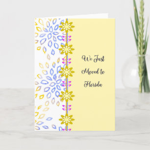 Cartão De Agradecimento Mudando o lançamento para a Flórida