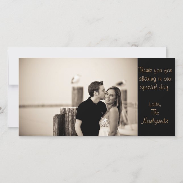 Cartão De Agradecimento Muito obrigado (Frente)