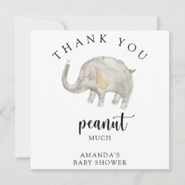 Cartão De Agradecimento Muito obrigado, amendoim