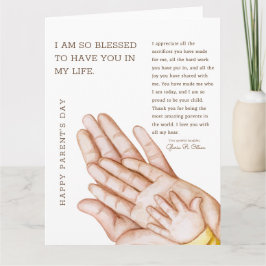 Cartão De Agradecimento Muito obrigado aos meus pais