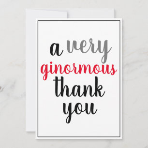 Cartão De Agradecimento Muito Obrigado Enorme Apreciação Vermelho Preto