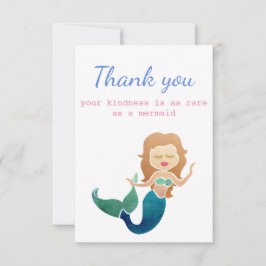 Cartão De Agradecimento Muito obrigado, gentileza, tão Rara como uma Serei