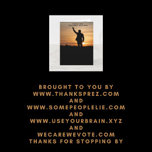 Cartão De Agradecimento Muito obrigado, Senhor Presidente Joe Biden