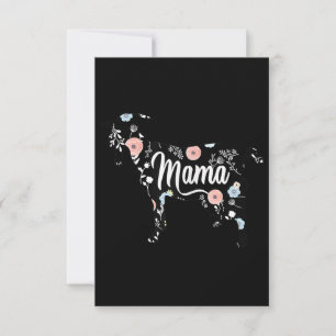 Cartão De Agradecimento Mulheres Mamãe Goat Floral Mãe Amante Mor Avó