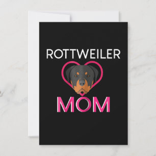 Cartão De Agradecimento Mulheres Rottweiler Mãe