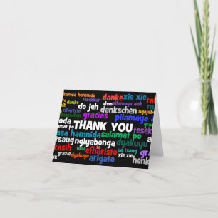 Cartão De Agradecimento Multiple Ways to Say Thank You in Many Languages