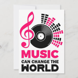 Cartão De Agradecimento Música Arte Música Pode Mudar O Mundo