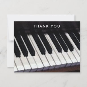 Cartão De Agradecimento Música Piano