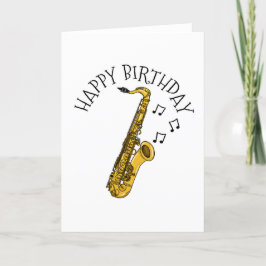 Cartão De Agradecimento Musicista do Jazz saxofone cartofonista saxofone