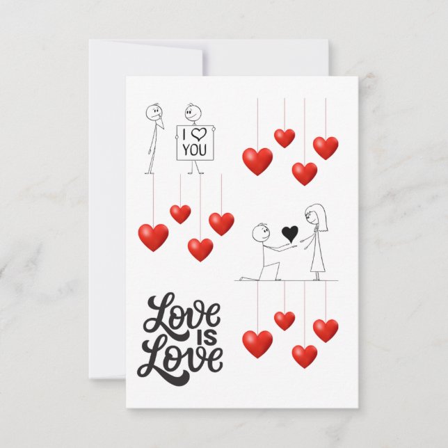 Cartão De Agradecimento my other half love card (Frente)