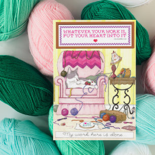 Cartão De Agradecimento My Work Here is Done Thank You Card