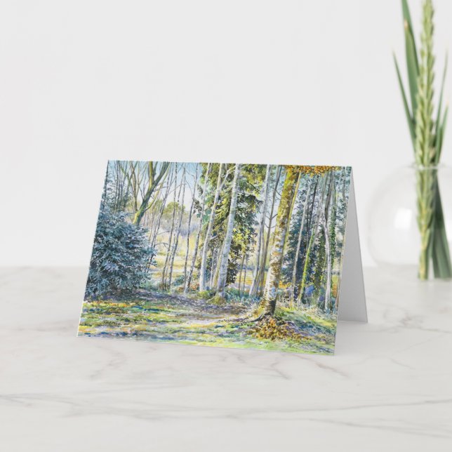 Cartão De Agradecimento "Na borda do inverno..." - (Frente)