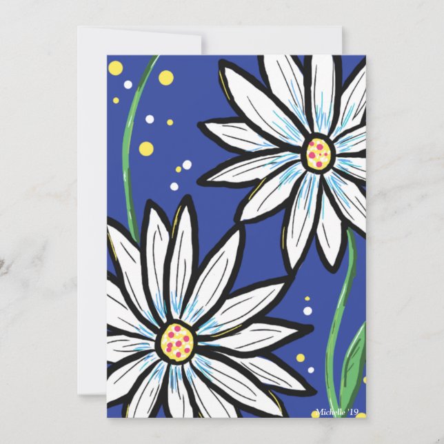 Cartão De Agradecimento Nada por Daisies (Frente)