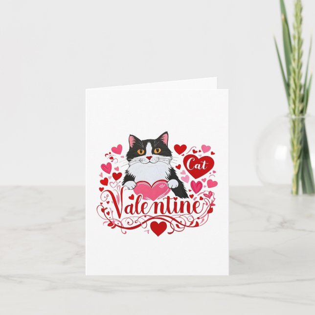 Cartão De Agradecimento Namorados de gatos (Frente)