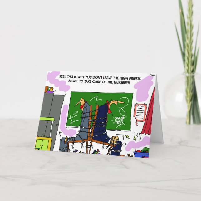 Cartão De Agradecimento Não deixe os Sacerdotes Altos Sozinhos no Enfermei (Frente)